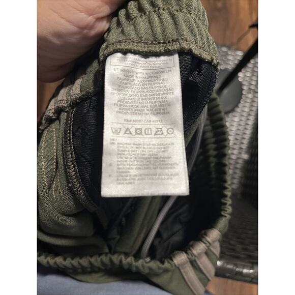 Adidas Yeezy Calabasas Track Pant Mens Small Three Stripe Green Stretch Kanye - Picture 9 of 10